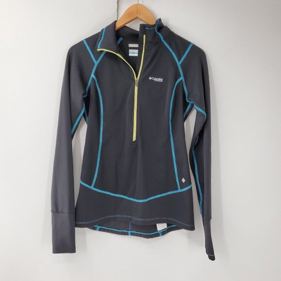 Columbia Omni-Wick Advanced Evaporation‎ Titanium Black Sweatshirt Womens SP - Picture 1 of 6
